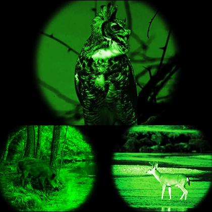 Imagem de Lanterna LED Foco Verde Tática Recarregável Para Caça Pesca 5076L