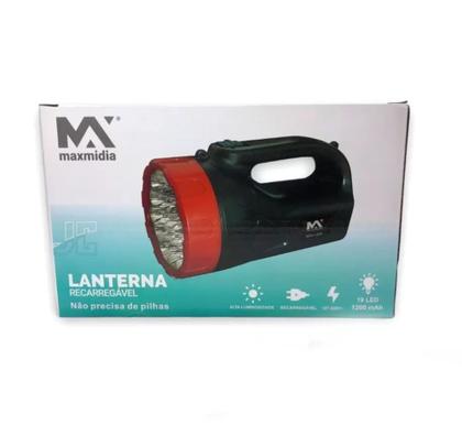 Imagem de Lanterna Led Holofote Recarregável 3W - Max Mídia 