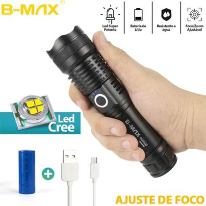 Imagem de Lanterna Led P50 Tática Militar Potente Recarregável Para Pesca, Caminhada, Acampamento