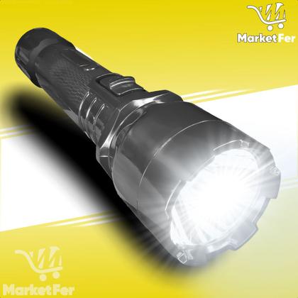 Imagem de Lanterna LED Recarregável Bivolt 3W Portátil Alta Potência 24cm Bateria 900mAh Emergência Camping