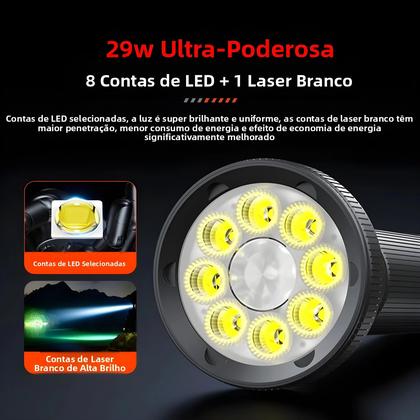 Lanterna LED Recarregável De Alta Potência PHILIPS SFL6252 Com 9