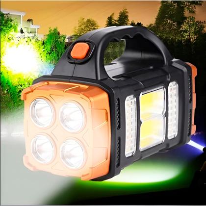 Imagem de Lanterna Led Recarregável Holofote USB Energia Solar