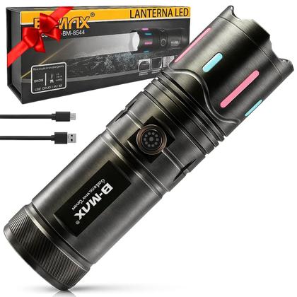 Imagem de Lanterna LED Recarregável, Tática Militar 10000 Lumens, USB, Super Potente, Resistente à Água, Ideal