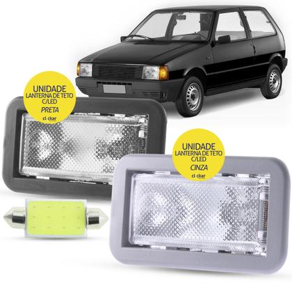 Imagem de Lanterna Luz de Teto + Led Fiat Uno Mille Prêmio Elba Siena Palio Weekend 1996 a 2002