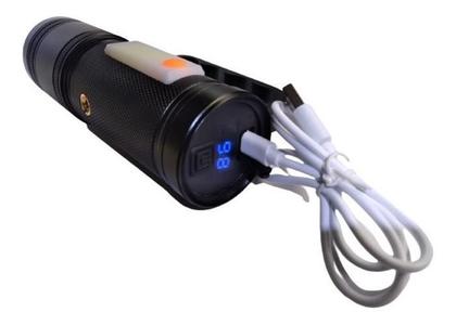 Yuuri Sound Effects COT50 ML ＆ LIL CHINA Mini Lanterna LED Tática Potente Recarregável USB C/ Zoom - Utimix