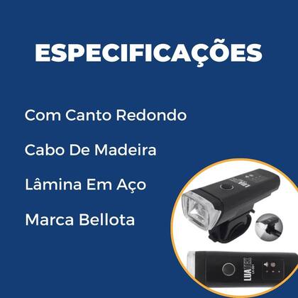 Imagem de Lanterna Para Bicicleta LuaTek Resistente à Água LK-001 Micro USB Com Bateria Recarregável Excelente
