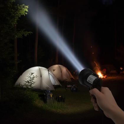 Imagem de Lanterna para camping 6w preta nautika cabo 3m