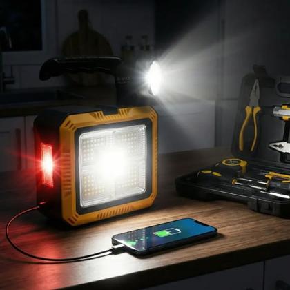Imagem de Lanterna Portátil Solar Led Com Kit De Ferramentas Para Camping E Pesca