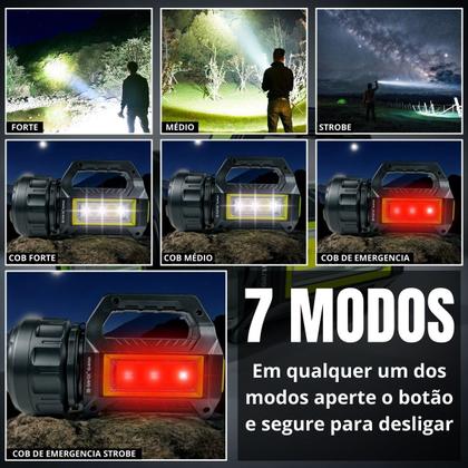 Imagem de Lanterna Profissional Holofote 100000 Lúmens Bateria Usb