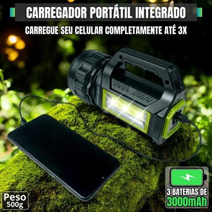 Imagem de Lanterna Profissional Holofote 100000 Lúmens Bateria Usb