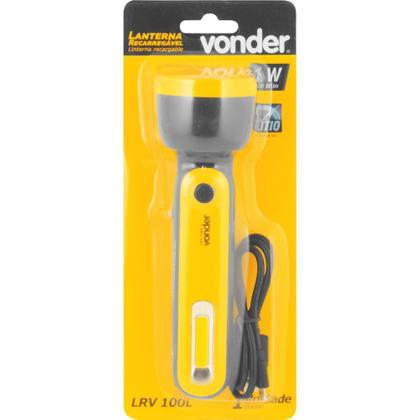 Imagem de Lanterna Recarregável 80-100 Lúmens Bateria de Lítio Lrv 100L Vonder