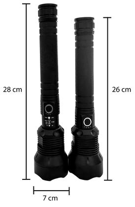Imagem de Lanterna Recarregavel Usb Zoom P70 Versão Pro Com Longo Alcance Para Sitio Fazenda