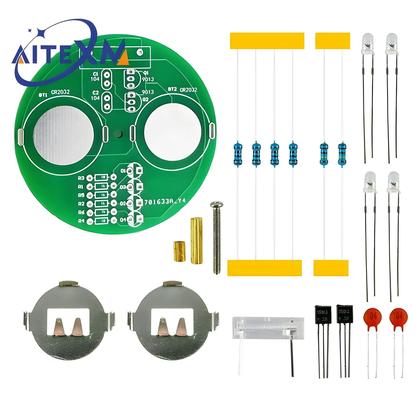 Imagem de Lanterna Rotativa LED DIY Kit Eletrônico Com Componentes Inline Sem Bateria Inclusa