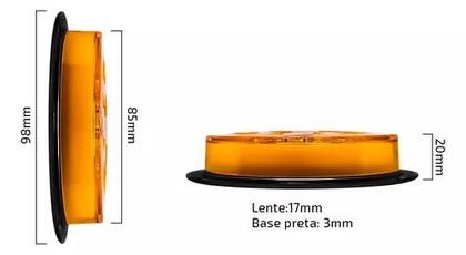 Imagem de Lanterna Rubi Led Bivolt Bojuda Foguinho Maria Cromada Ambos Lados Verde