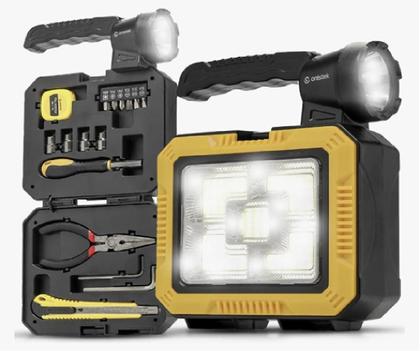 Imagem de Lanterna Solar Led Com Caixa De Ferramenta Recarregável Usb