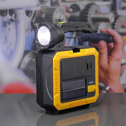 Imagem de Lanterna Solar Led Com Caixa De Ferramenta Recarregável Usb