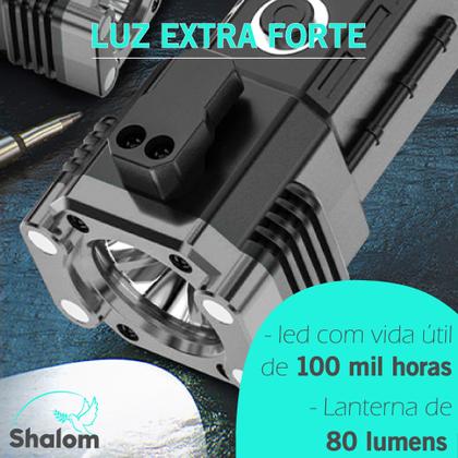 Imagem de Lanterna Tática De Led Recarregável Para Fazenda Sitio Camping Linha Premium
