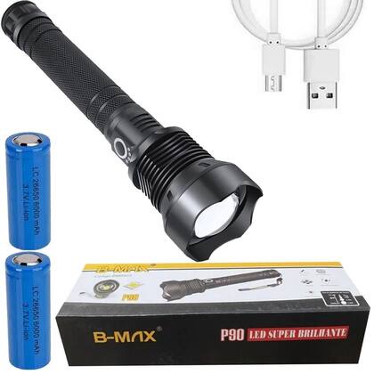 Imagem de Lanterna Tatica Led P90 Alta Potencia Recarregável BM-8503 B-max