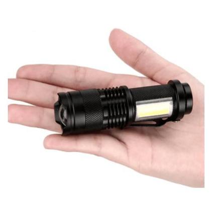 Imagem de Lanterna Tática Led Recarregavel Usb Mini P/ Pesca Camping Trilha