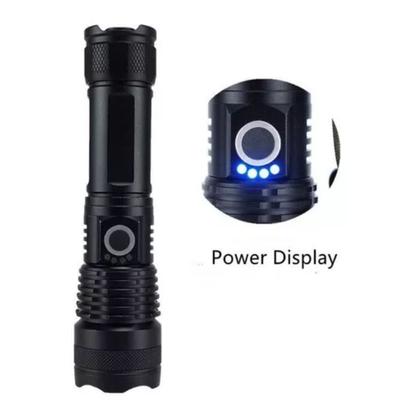 Imagem de Lanterna Tática Militar Led Recarregável T9 Zoom Bateria USB