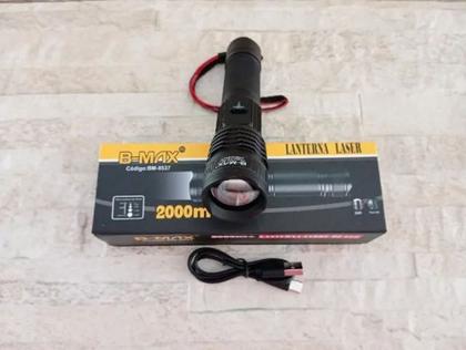 Imagem de Lanterna tática Militar Original B-max 8537 Laser Sabre De Luz Zoom 2km Visor Led - Envio Rápido