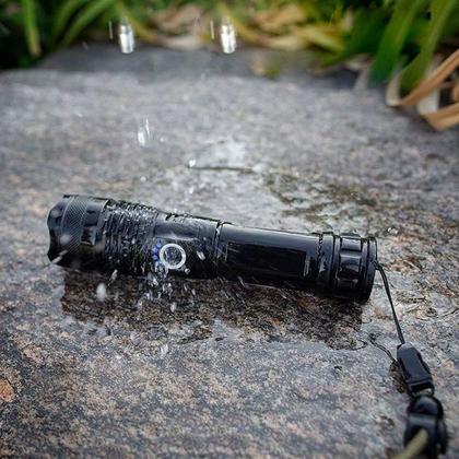 Imagem de Lanterna Tática Militar T9 Led Recarregável Usb 5000 Lumens