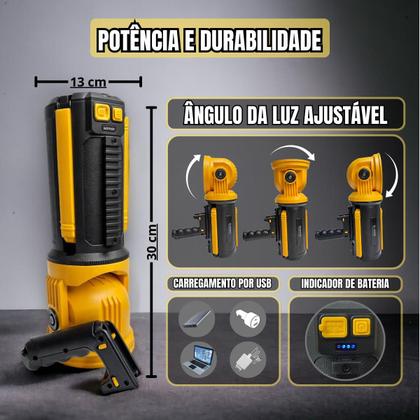 Imagem de Lanterna Tática Sabre Luz Militar Potente Mais Forte +2km Holoforte