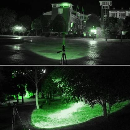 Imagem de Lanterna Tática Vermelha C8 Potente Com Luz Verde, Vermelha E Branca, Clip E Interruptor Traseiro,