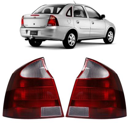 Imagem de Lanterna Traseira Chevrolet Corsa Sedan 2003 2004 2005 2006 2007 Cristal