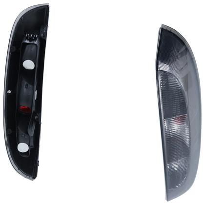 Imagem de Lanterna Traseira Corsa Hatch 2003 2004 2005 2006 2007 2008 2009 2010 2011 2012 Fumê Lente Estriada Acrílico