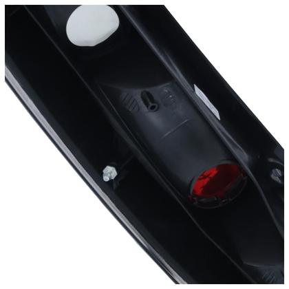 Imagem de Lanterna Traseira Corsa Hatch 2003 2004 2005 2006 2007 2008 2009 2010 2011 2012 Fumê Lente Estriada Acrílico