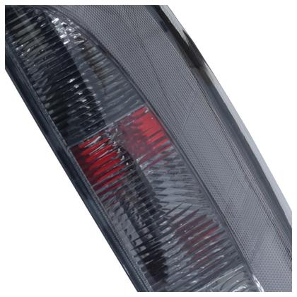 Imagem de Lanterna Traseira Corsa Hatch 2003 2004 2005 2006 2007 2008 2009 2010 2011 2012 Fumê Lente Estriada Acrílico