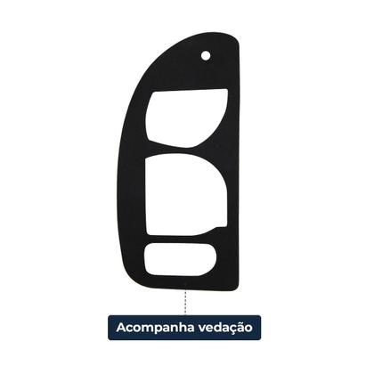 Imagem de Lanterna Traseira Corsa Hatch 4 Portas Wagon Pick-up 2000 Até 2004 Rubi Ré Fumê Bolha