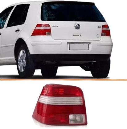 Imagem de Lanterna Traseira Golf 96 Á 2006 Bicolor Seta Cristal -