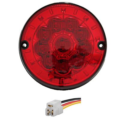 Imagem de Lanterna Traseira Ônibus Caminhão 125mm 10 LED 24V VM + Conector