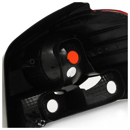 Imagem de Lanterna Traseira Palio 2008 A 2009 Lente Estriada Acrílico Bicolor