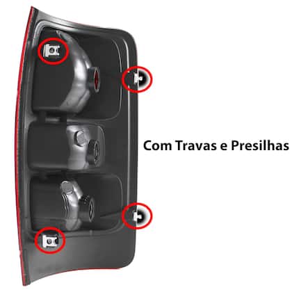 Imagem de Lanterna Traseira S10 2012 2013 2014 2015 2016 2017 2018 com Neblina LE