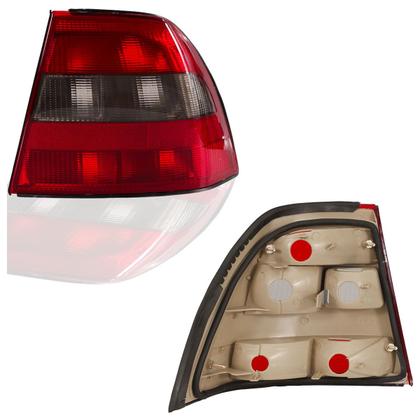 Imagem de Lanterna Traseira Vectra 1996 1997 1998 1999 Bicolor Fumê Estriada Acrílico