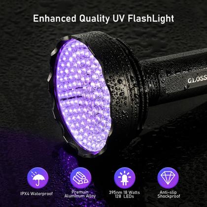 Imagem de Lanterna UV GLOSSDAY Lanterna Blacklight 128 LED