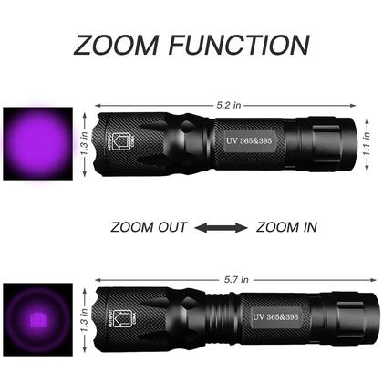 Imagem de Lanterna UV HSXMN 365nm/395nm - Luz Negra Ultravioleta