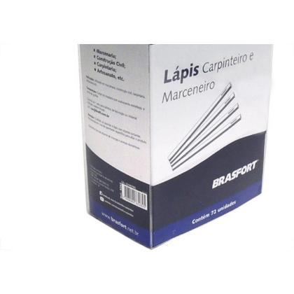Imagem de Lapis Carpinteiro Brasfort 1A. Linha 1/2 Grossa 72 Pecas 8262