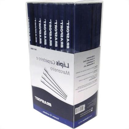 Imagem de Lapis Carpinteiro Brasfort 1A. Linha 1/2 Grossa 72 Pecas 8262