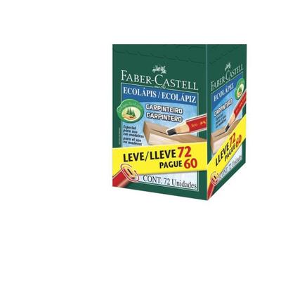 Imagem de Lapis Carpinteiro Faber Primeira Linha Com 72 Pecas Pm/2835