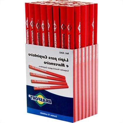 Imagem de Lapis Carpinteiro/Marceneiro Brasfort Caixa Com 72