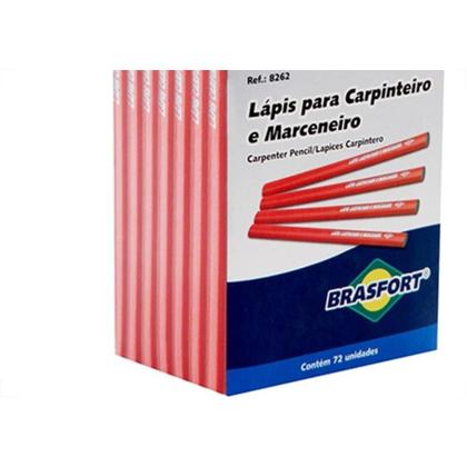 Imagem de Lapis Carpinteiro/Marceneiro Brasfort Caixa Com 72