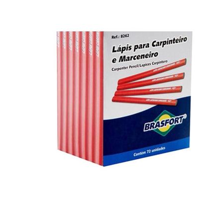 Imagem de Lapis Carpinteiro/Marceneiro Brasfort Caixa Com 72