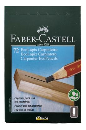 Imagem de Lápis Carpinteiro Marceneiro Faber Castell 6mm 72 Unidades