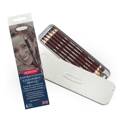 Imagem de Lápis Cor Derwent Coloursoft 06 Tons Pele Skintones