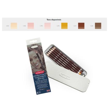 Imagem de Lápis Cor Derwent Coloursoft 06 Tons Pele Skintones