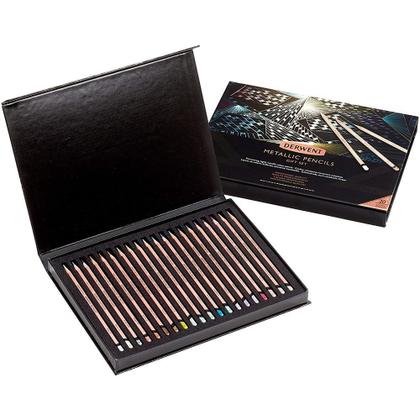 Imagem de Lápis Cor Derwent Permanente Metallic 20 Cores Limited Edition 2305598
